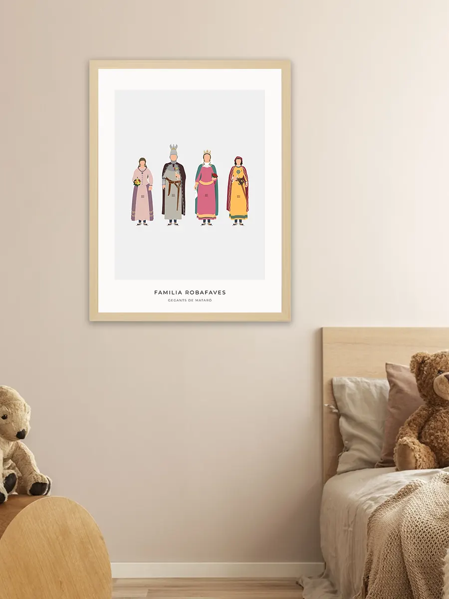 Làmina Família Robafaves Gegants de Mataró 3