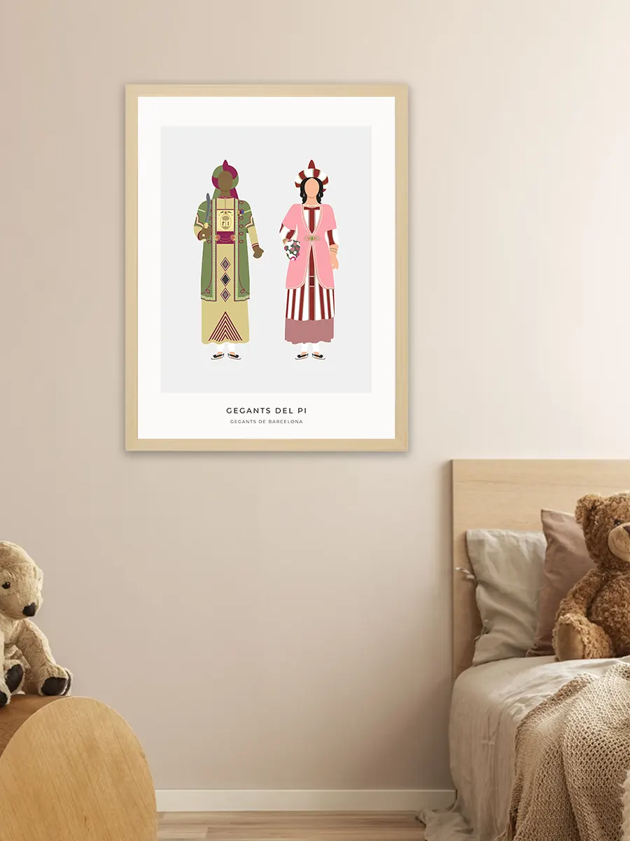 Làmina Gegants del Pi de Barcelona