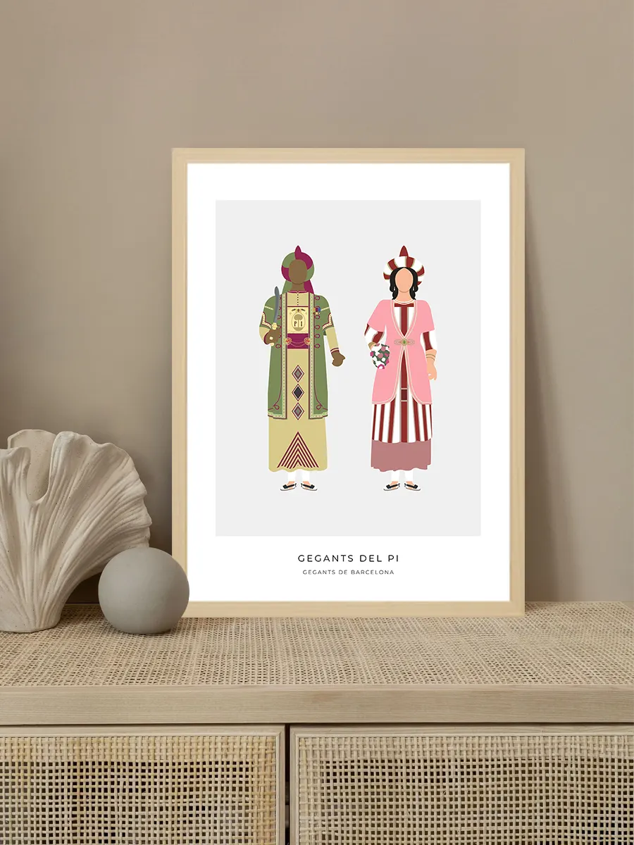 Quadre Gegants del pi de Barcelona