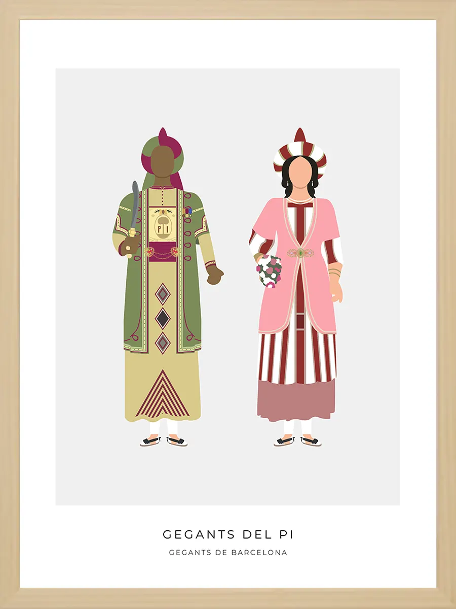 Quadre Gegants del pi de Barcelona