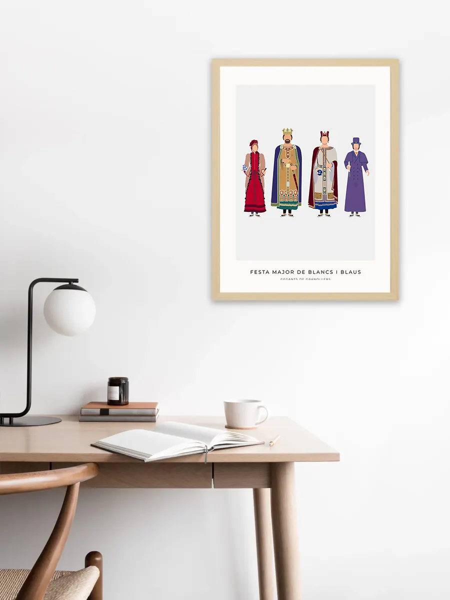 Làmina Blancs i Blaus Gegants Granollers