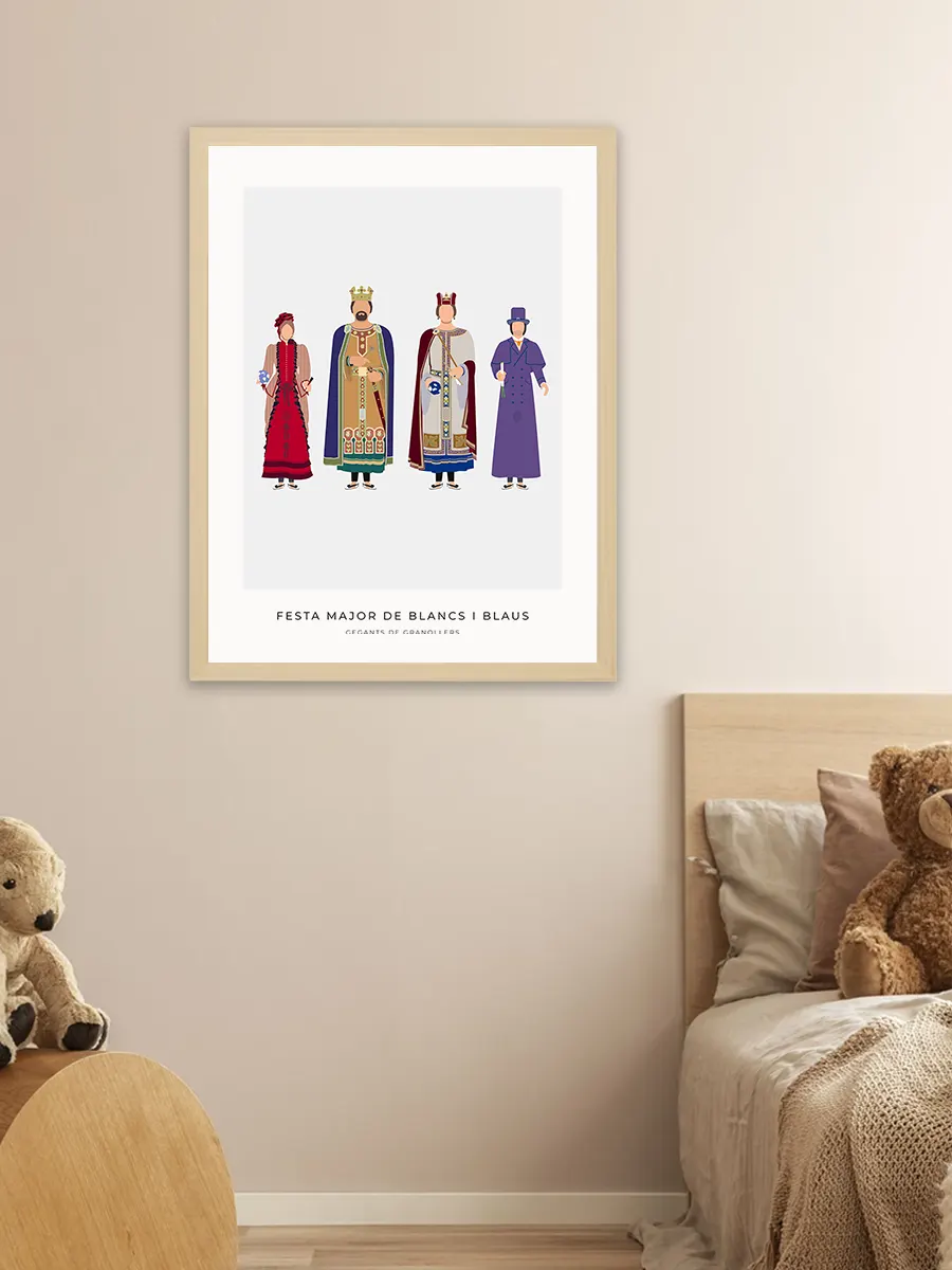 Làmina Blancs i Blaus Gegants Granollers