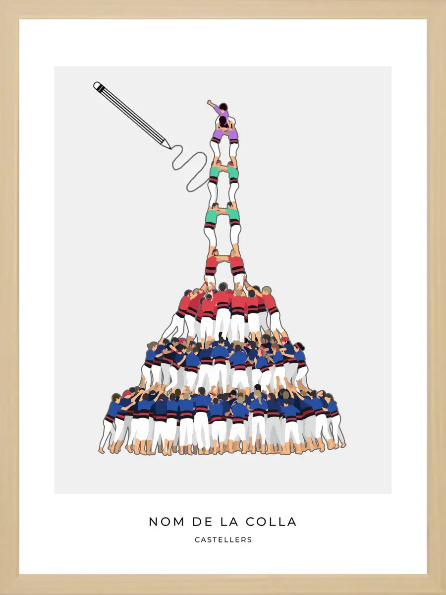 Quadre Castellers Personalitzat 2d9fm