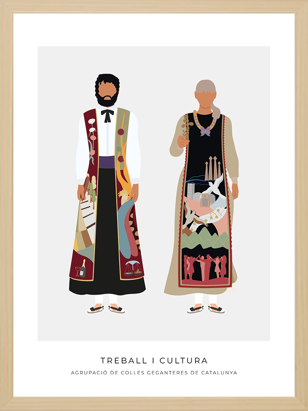 Quadre Gegants ACGC Treball i Cultura